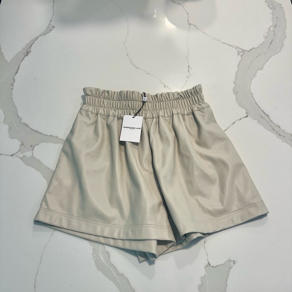 Generation Love Amy High Waist Shorts vegan leather NWT! $185 - Picture 2 of 4
